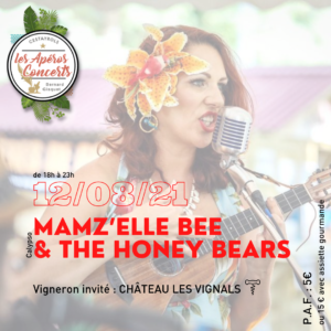 Le groupe de calypso Mamz'elle Bee & The Honey Bears aux Apéros Concerts du Jeudi de Bernard Gisquet à Cestayrols