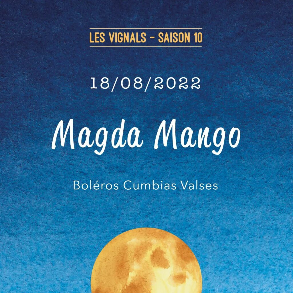 Magda Mango aux apéro-concerts des Vignals